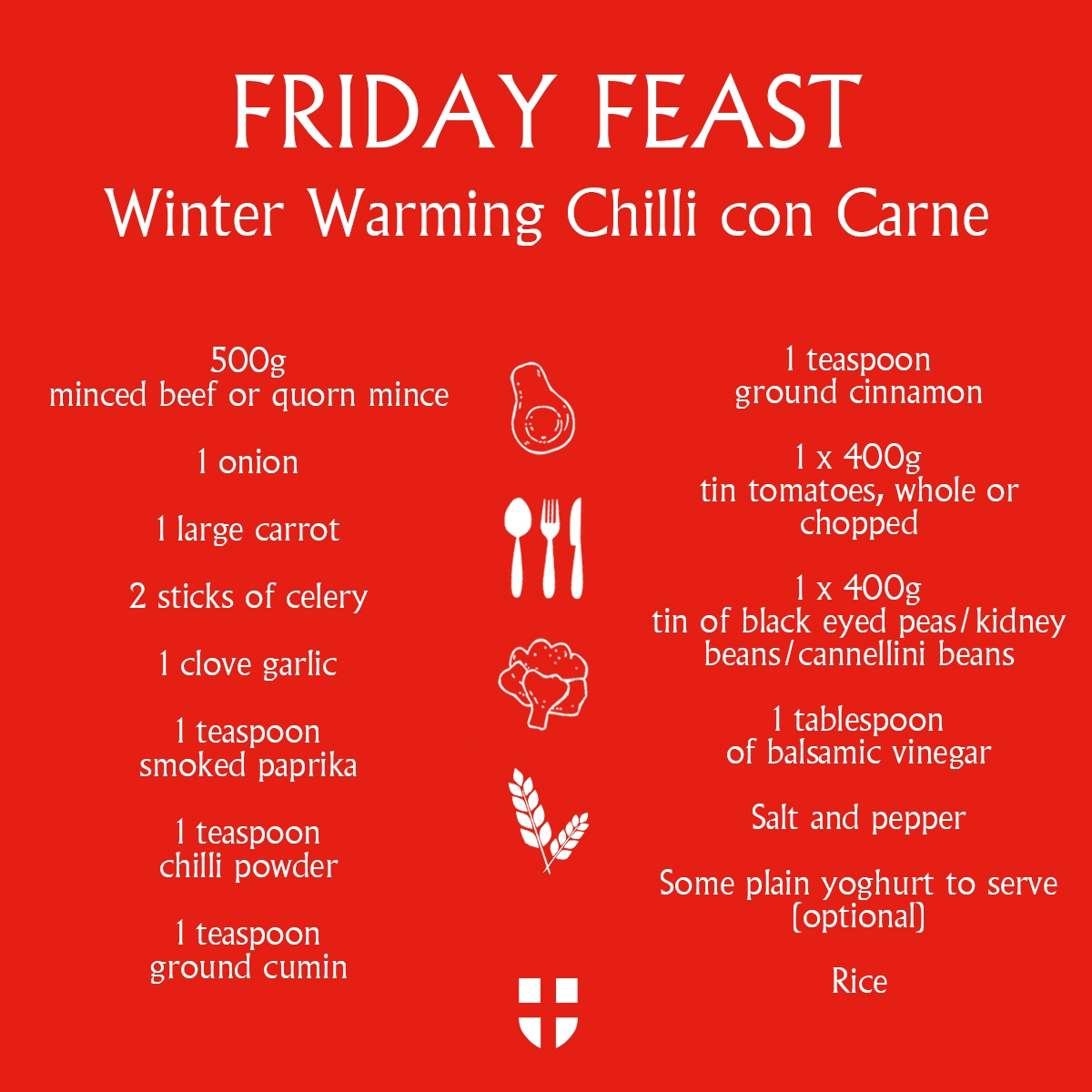 Friday Feasts Chilli