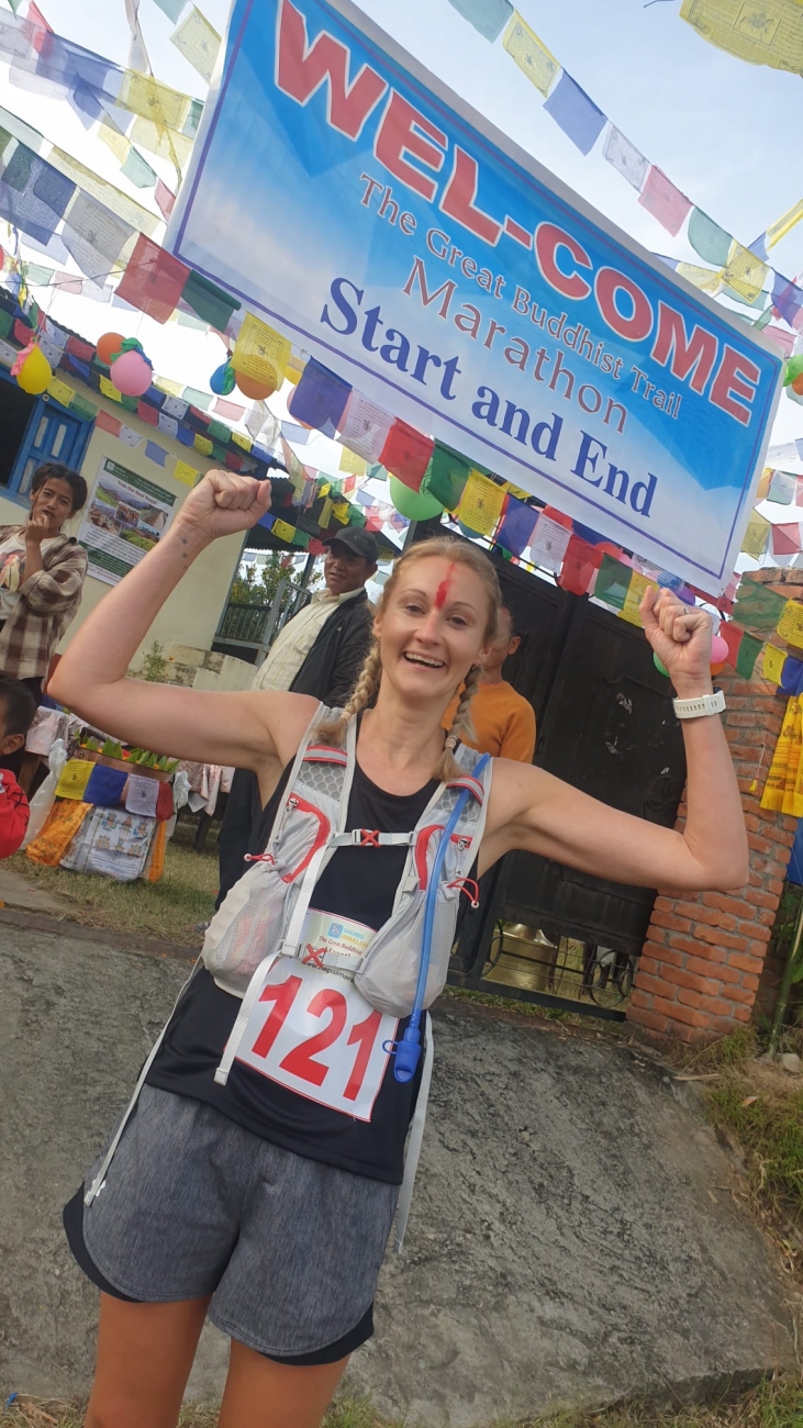 Sarah Johnson completes marathon